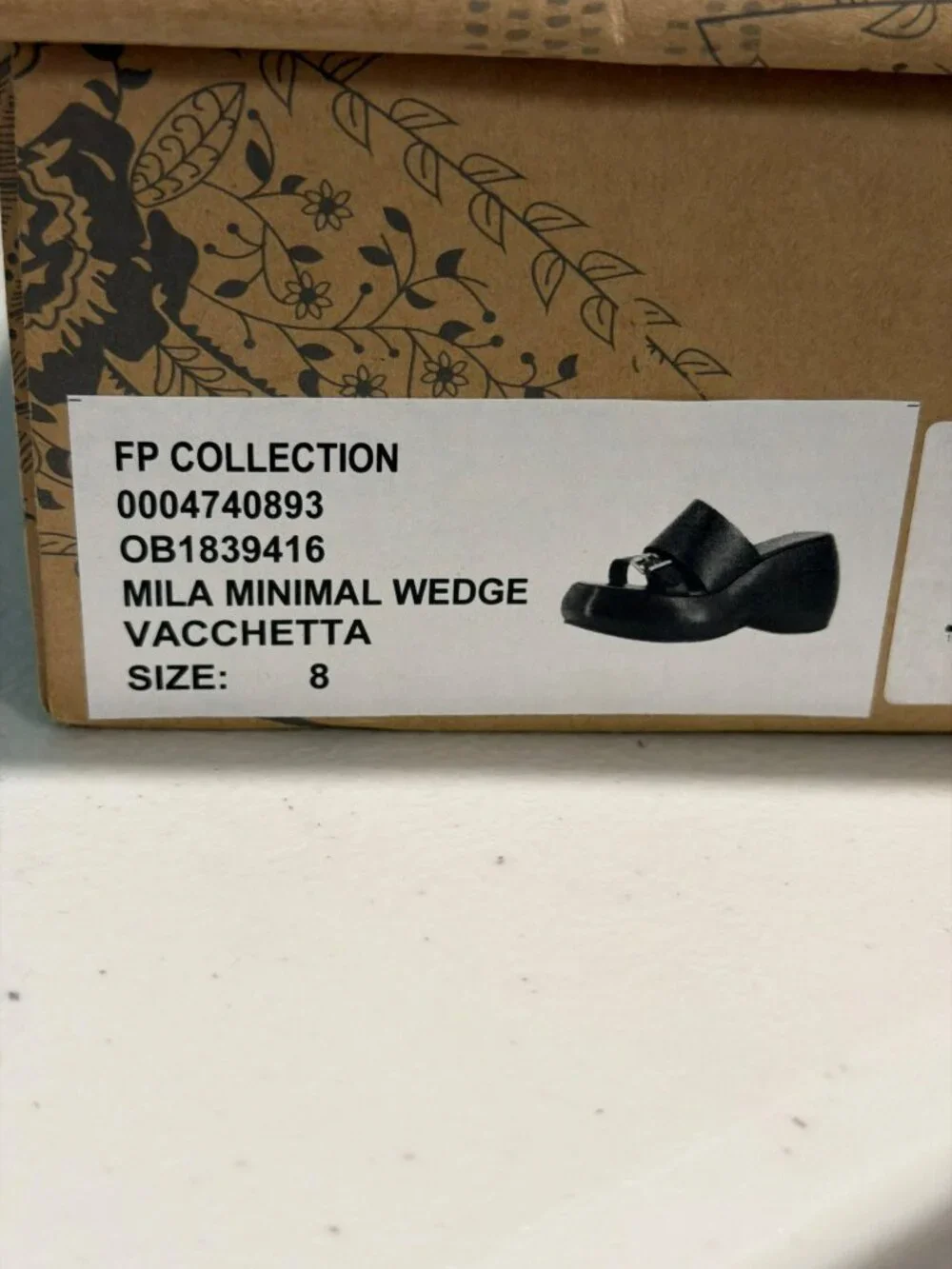 Free People Mila Tan Leather Platform Mules Size 8 New